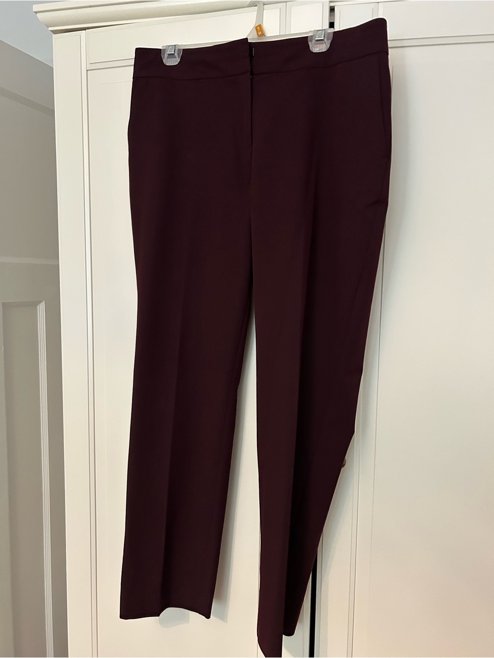 Ann Taylor Factory Women's Cropped Dress Pants - Deep Burgundy